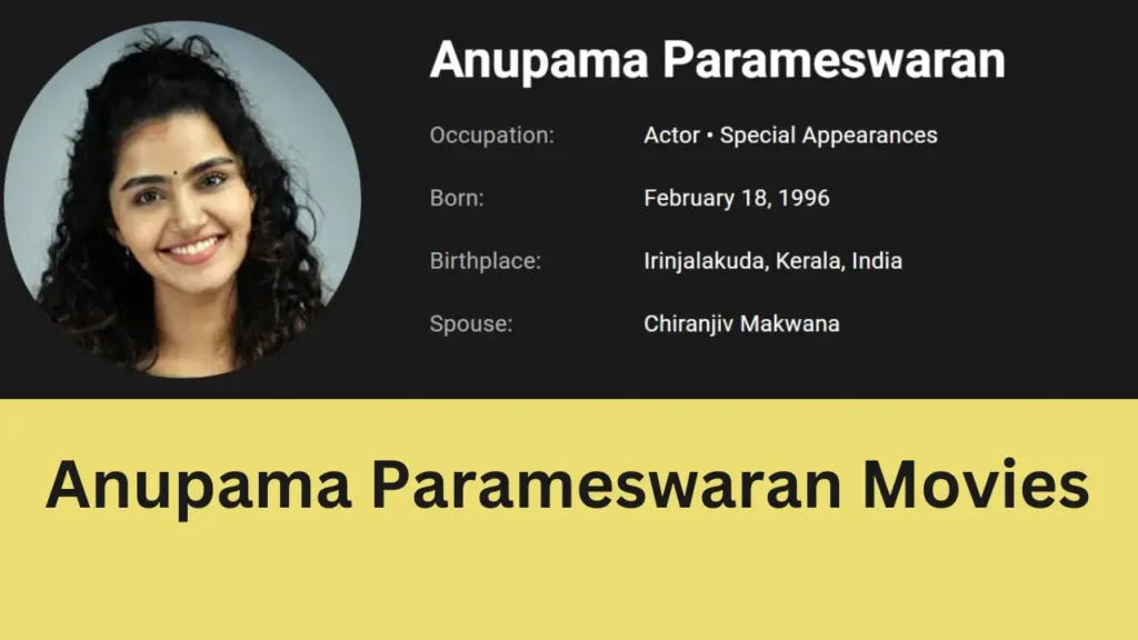 Anupama Parameswaran Bio