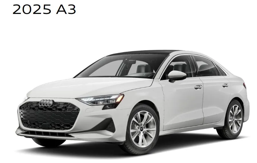 2025 Audi A3 Luxury Sedan White